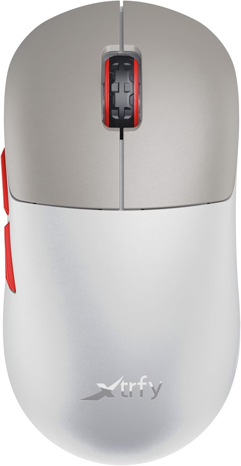 Xtrfy M8 Wireless, Ultra-Light Gaming Mouse, Optimised for esports, 2.4 GHz RF, Extremely Low Front for Greater Precision, Rechargeable, Retro