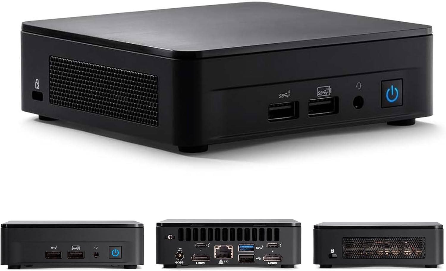 NUC 12 NUC12WSKi7 Mini PC Core i7-1260P, 12 Processor Cores, 4K Quad Display,Thunderbolt 4, 4.7 GHz CPU, Business-Grade Silent Desktop-Office/Home (16G RAM+1T SSD)