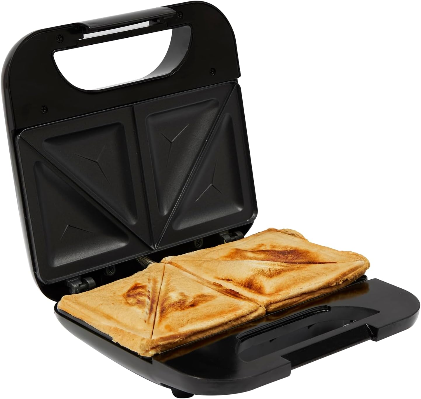 PIFCO 750W Non-Stick Sandwich Maker - Compact Electric Sandwich Toaster with Cool-Touch Handle, Skid-Resistant Feet, and Ready Light, Easy to Clean, Ideal for Home, Dorm Rooms, and Quick Snacks