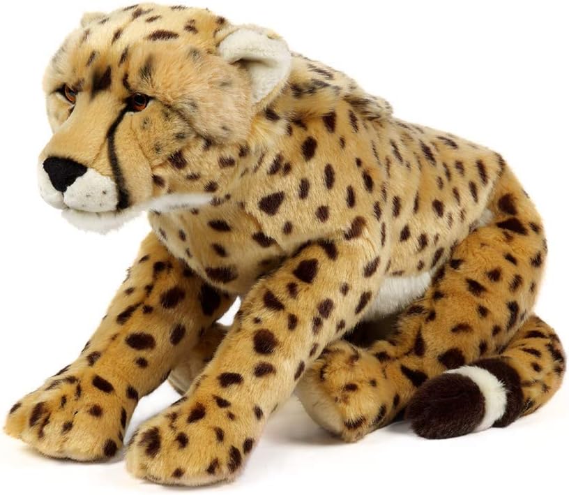 Living Nature AN325 Soft Toy Animal Cheetah Large, Unknown, White