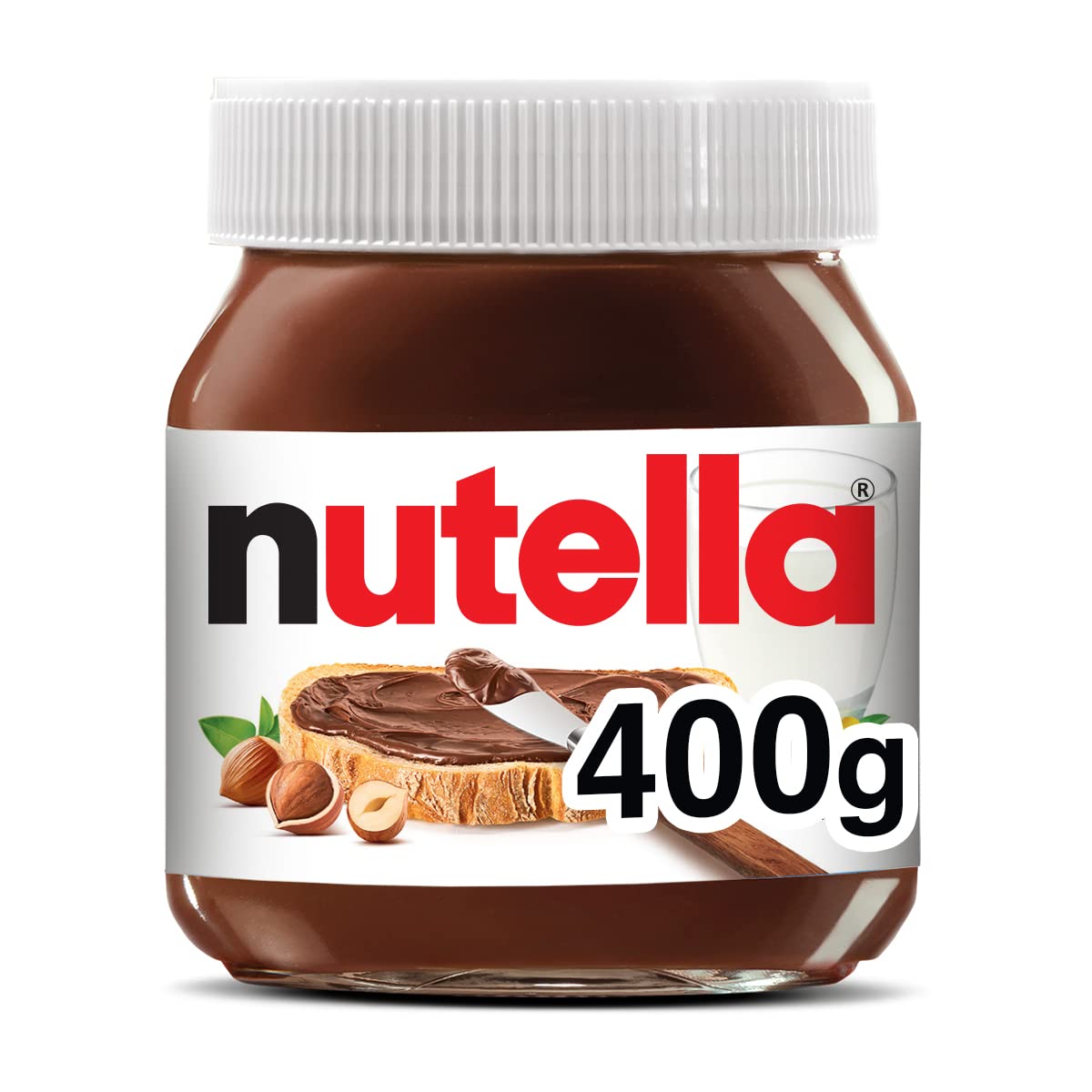 Nutella Hazelnut Spread With Cocoa For Breakfast, 13 Oz Jar (Pack of 2)