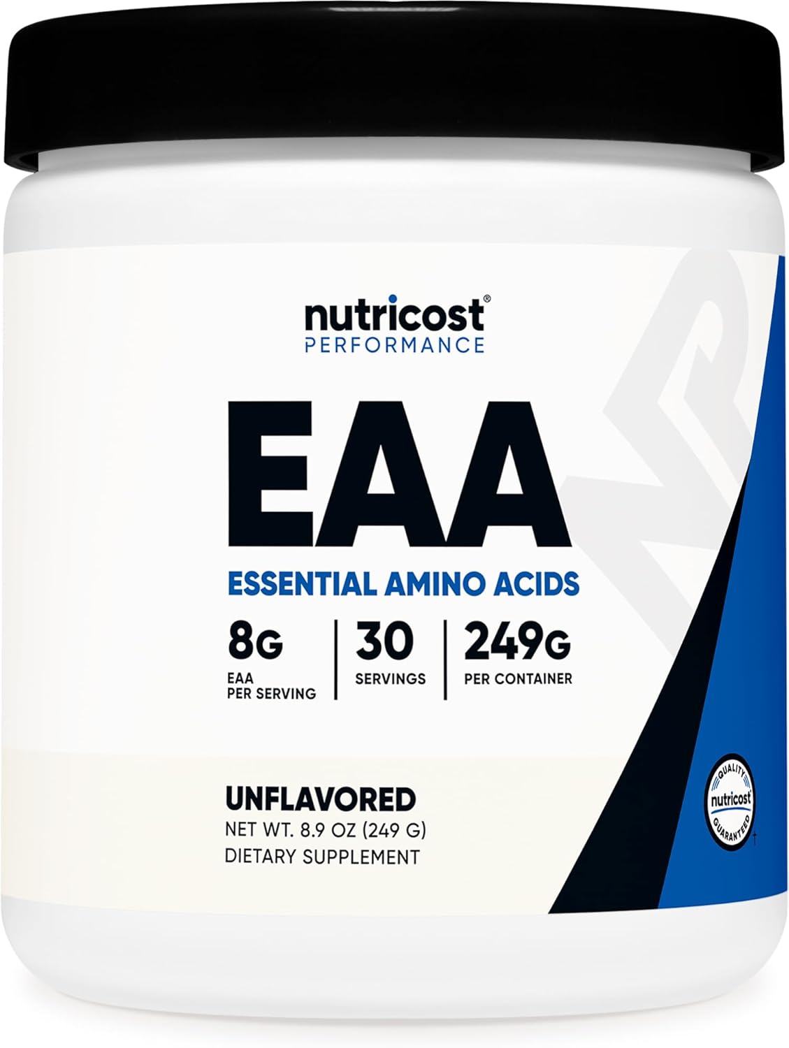 Nutricost EAA Powder 30 Servings (Unflavored) - Essential Amino Acids - Non-GMO, Gluten Free, Vegetarian Friendly