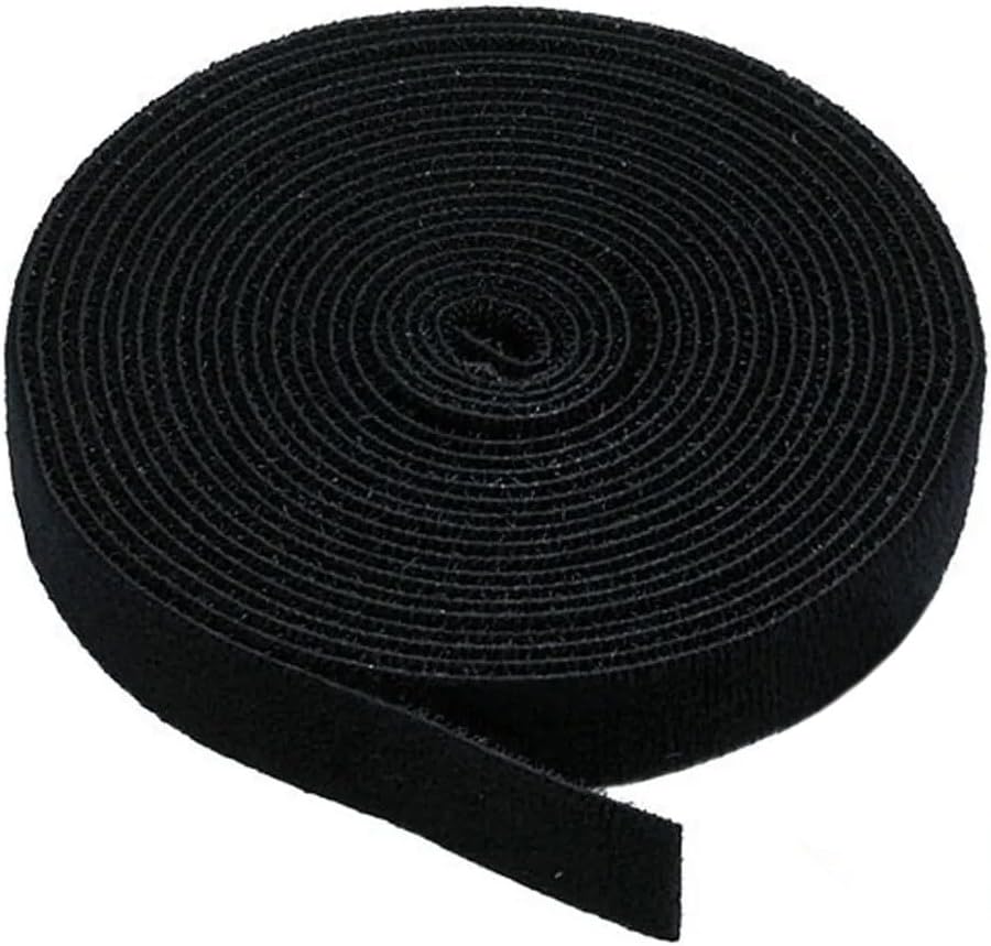 Monoprice Hook and Loop Fastening Tape - 3-Pack, 5 Yard Per Roll, 0.75 Inch, Black