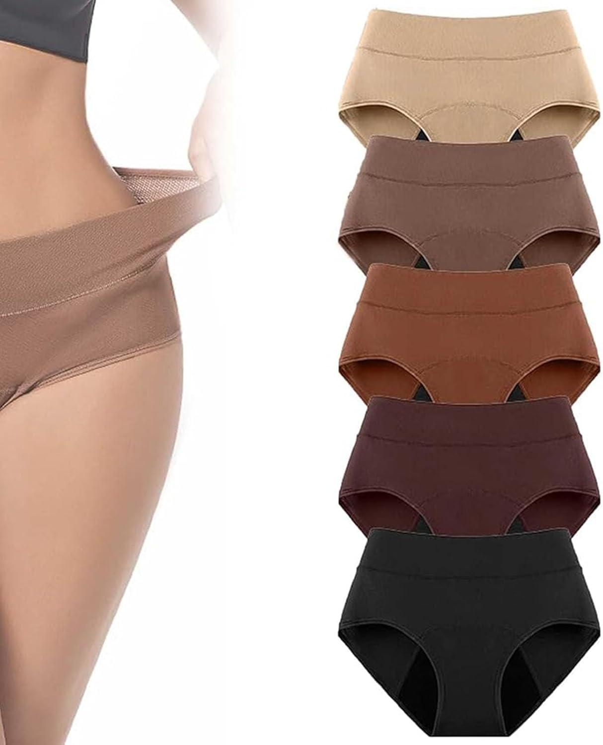 Cyqfei Vera's Signature Leakproof Underwear - Veras Undies Incontinence Panties, 100% leak-Proof & Tummy Control & Postpartum Support