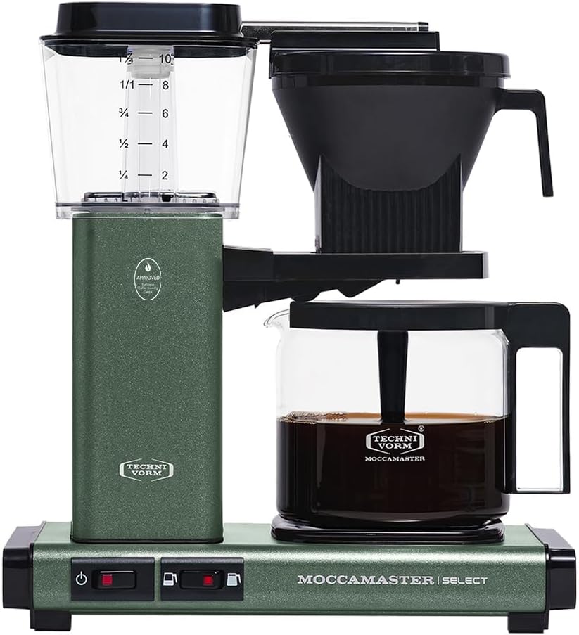 Moccamaster KBG Select UK Plug Filter Coffee Machine, Forest Green
