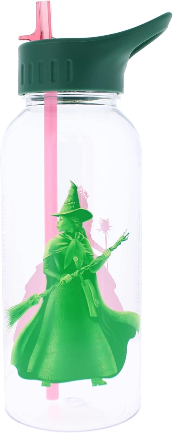 Wicked Water Bottle | 1 Litre Water Bottle | Glinda & Elphaba Defy Gravity | Official Wicked Musical & Movie Merchandise | Wicked Gifts & Accessories