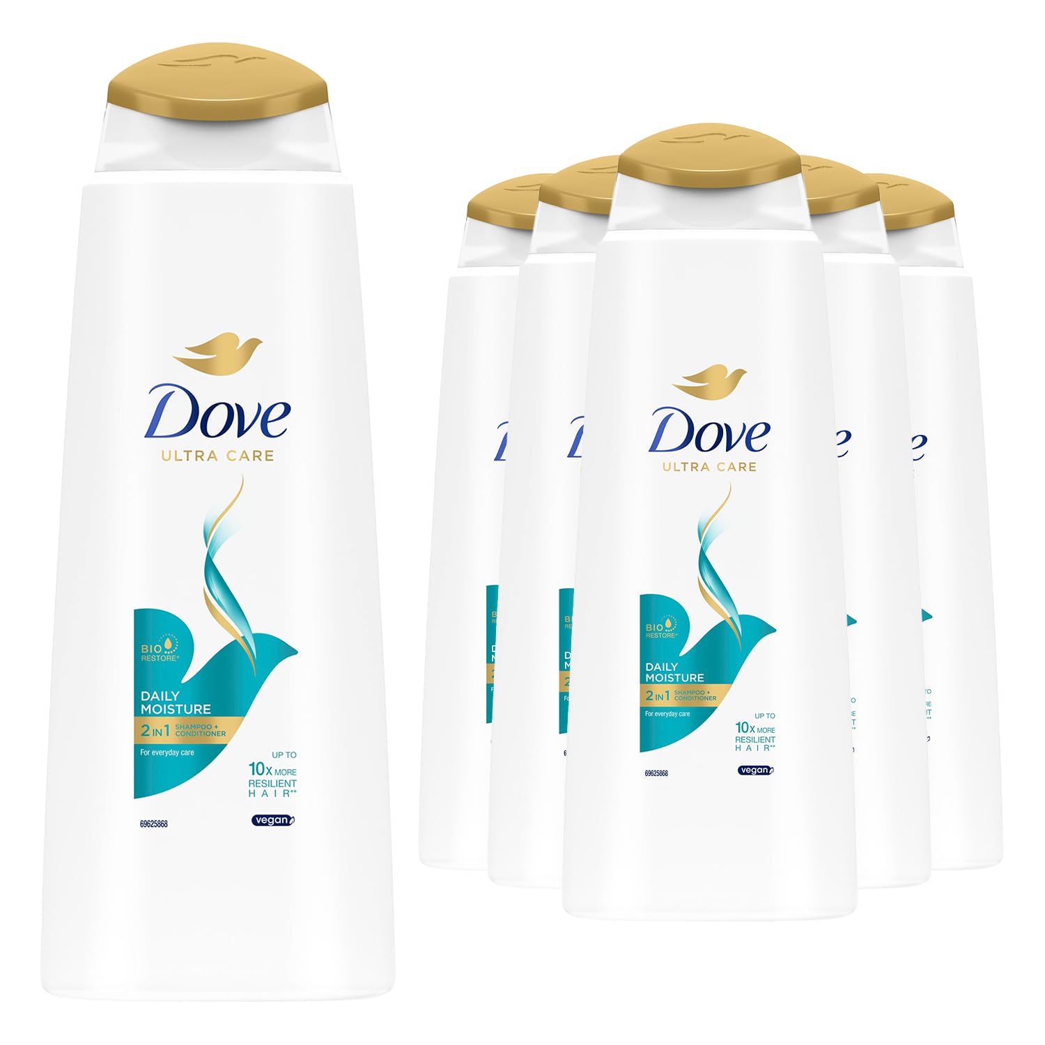 Dove Daily Moisture 2-in-1 Shampoo and Conditioner 400 ml - by Dove