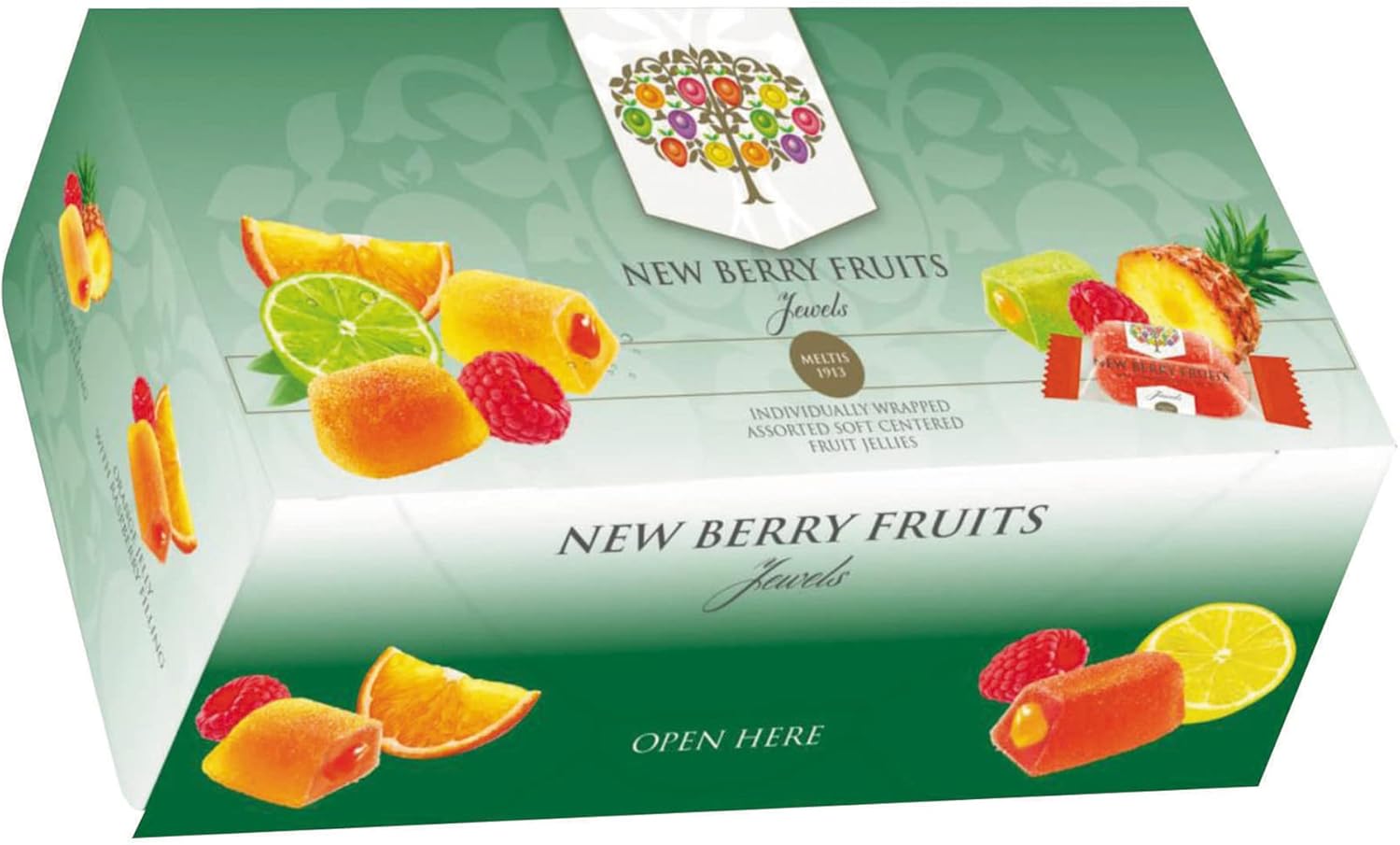 New Berry Fruits Jewels |Individually Wrapped Assorted Soft Centred Fruit Jellies|