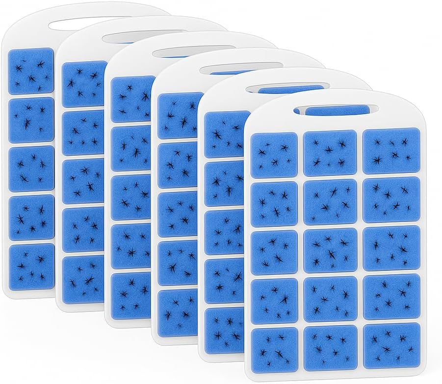 Fly Trap Indoor Plug in – Electric Bug Zapper with Dual Light - Silent, Pet Safe & Mess-Free Flying Insect Traps - Gnat Catcher & Fruit Fly Killer for House Home Kitchen Bedroom (6 Refills)