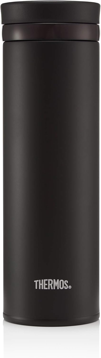 Thermos Stainless Steel Super Light Travel Tumbler, Matt Black, 470 ml