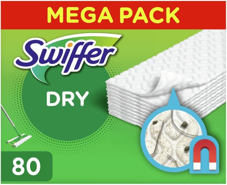 Swiffer - Floor Cleaner Dry Floor Cloths Refill - 80 Pieces