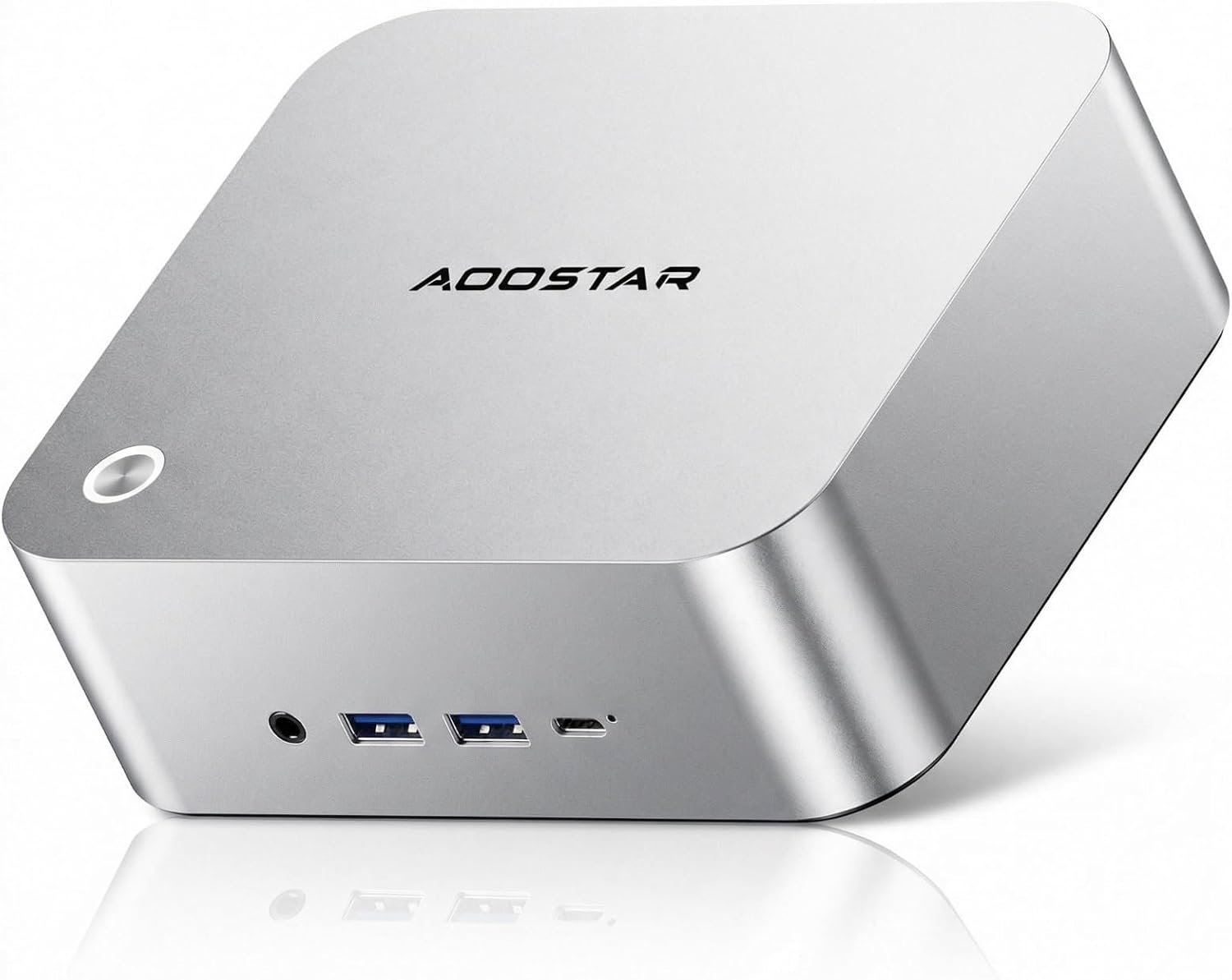 AOOSTAR MACO 470 Mini PC, AMD Ryzen AI 9 HX 470, 32GB LPDDR5-8000 RAM, No SSD, Radeon 890M, OCuLink, Dual USB4, Triple M.2, Dual 2.5G LAN, WiFi 7