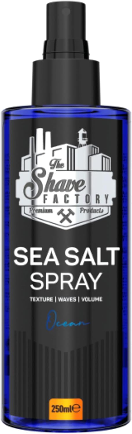 The Shave Factory Ocean Sea Salt Spray - Volume & Texture for Hair, 250ml (8.45 Fl. Oz)
