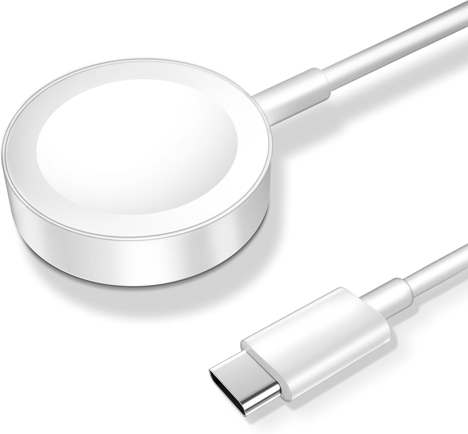 𝟐𝟎𝟐𝟓 𝐔𝐩𝐠𝐫𝐚𝐝𝐞𝐝 Magnetic Charging Cable for Apple Watch Charger,[USB C Port] Wireless Charging Cable Compatible with iWatch Series Ultra/10/9/8/7/6/SE/SE2/5/4/3/2[3.3FT/1M],White