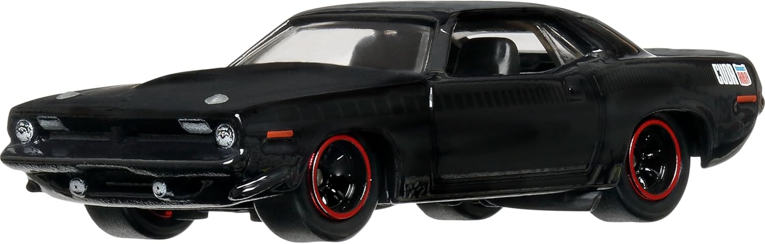 Hot Wheels Toy Car, Premium Fast & Furious 1:64 Scale Die-Cast 1970 Plymouth AAR Cuda for Collectors Inspired by Fast Movie Franchise