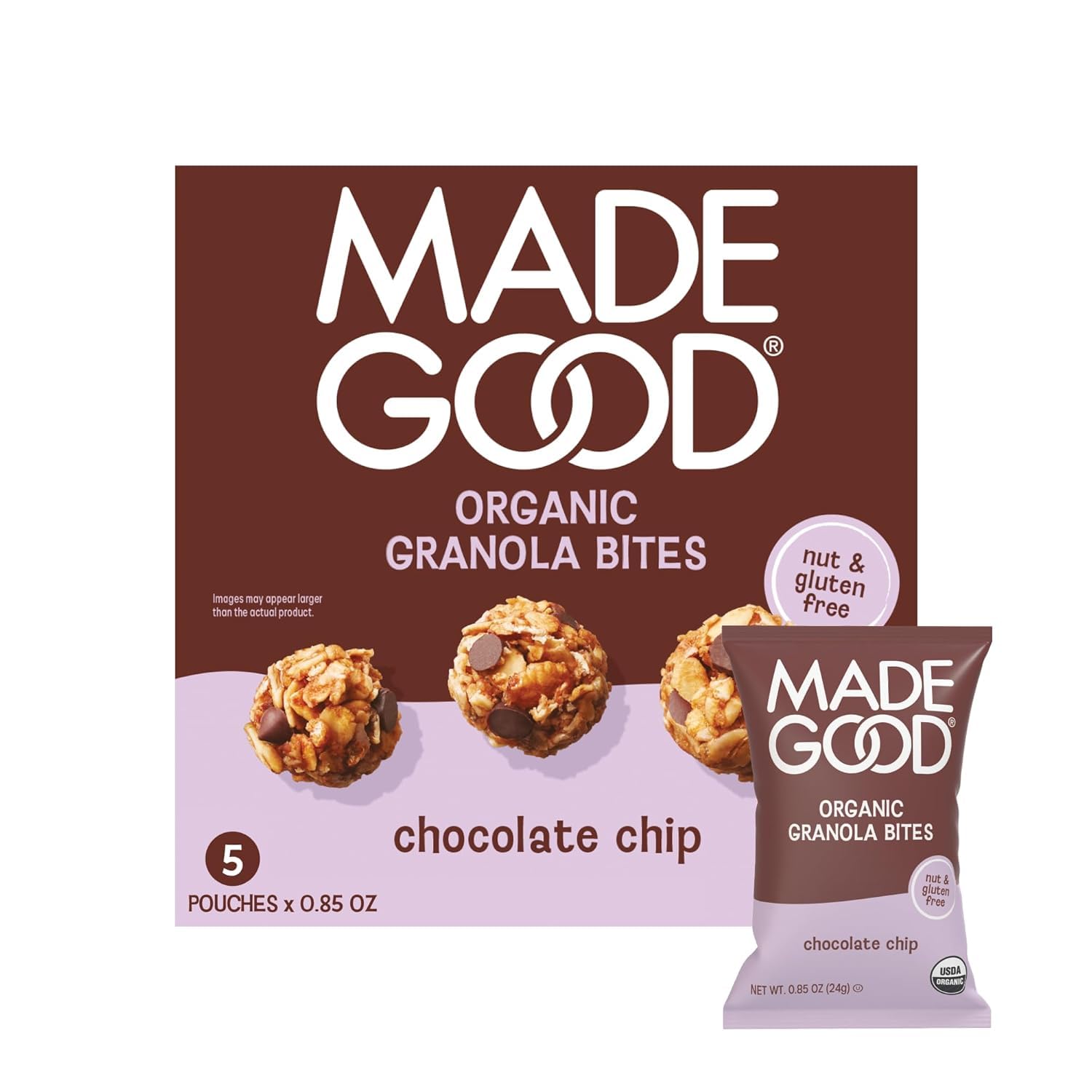 MadGood Organic Chocolate Chip Granola Minis, 4.25 0z