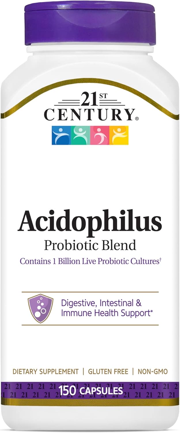 21st Century Acidophilus Probiotic Blend Capsules, 150 Count