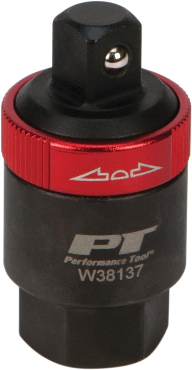 Performance Tool W38137 3/8" DR Ratcheting Adapter, Black