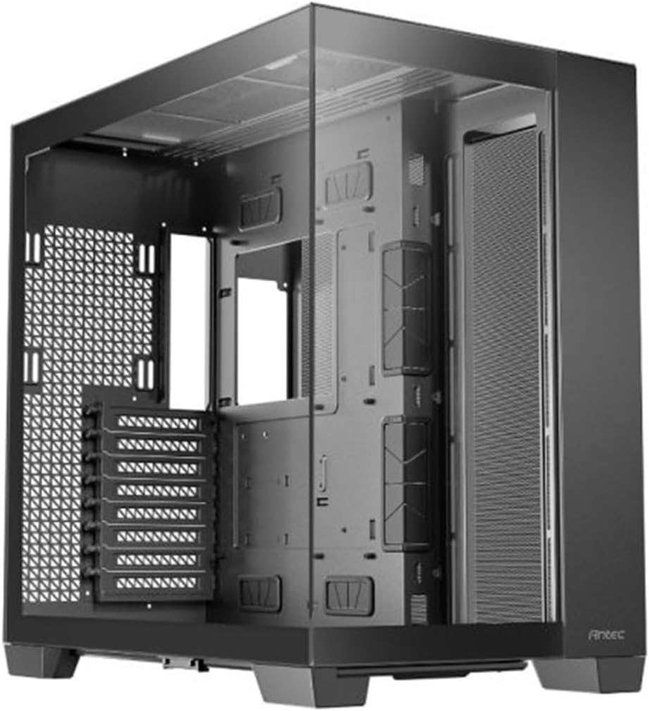 Antec C8, Fans not Included, RTX 40 Compatible, Dual-Chamber, tooless Design, Type-C, 360mm Radiator Support, Seamless Tempered Glass Front & Side Panels, High Airflow Full-Tower E-ATX PC Case