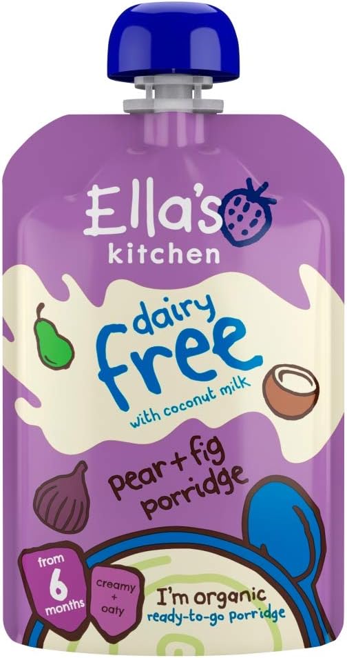 Ella'S Kitchen Organic Coconut Milk,Oats,Pear,Fig 6M+ Stage 1, 100 g