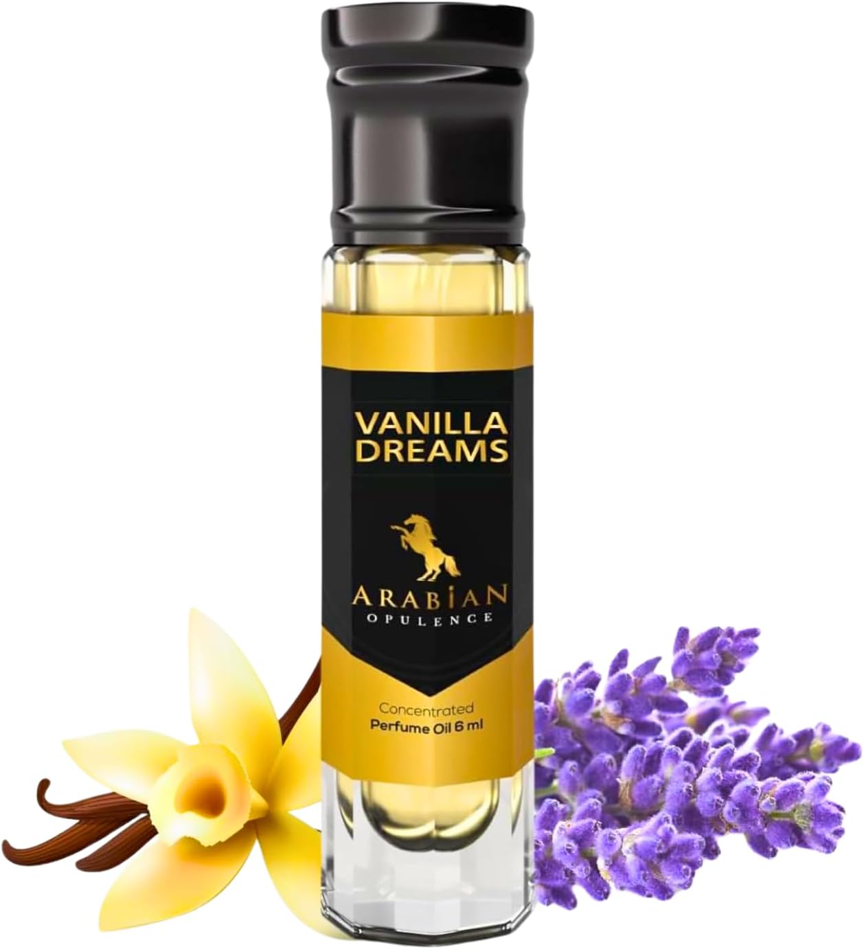 Arabian Opulence FR99 Arabian Opulence Vanilla Dreams Roll-on Perfume Oil | Concentrated Fragrance Body Oil | Long Lasting Oil Based Perfume for Women | Travel Size Bottle Alcohol-Free (6ML, 1 Pack)