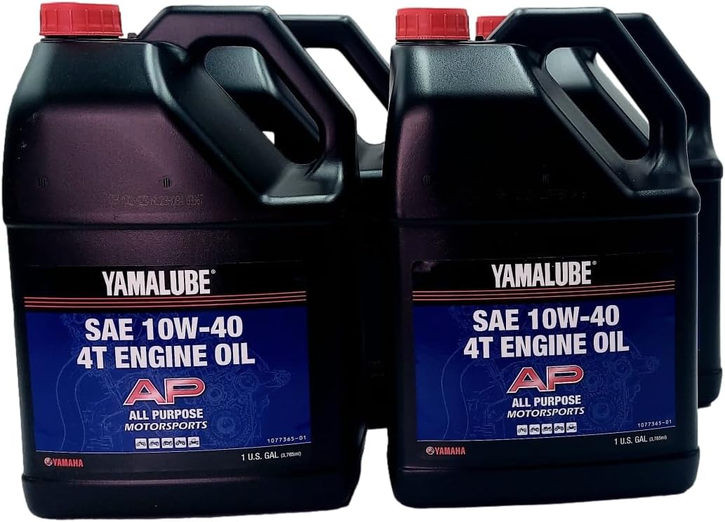 Yamaha Yamalube All Purpose Performance 4-Stroke Engine Oil- 4 Gallons, #LUB-10W40-AP-04
