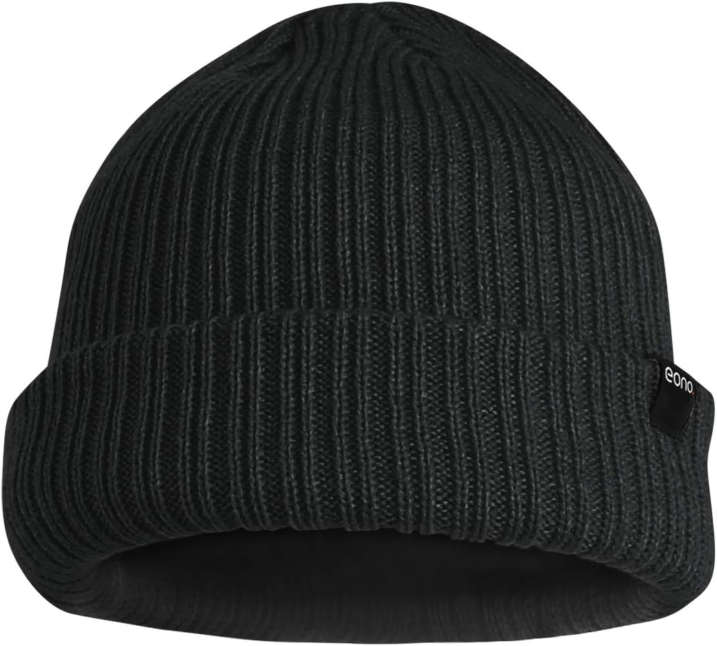 Eono Beanies Hat for Men Women Unisex Winter Cuffed Plain Hat Soft Warm Knitted Beanies Cap