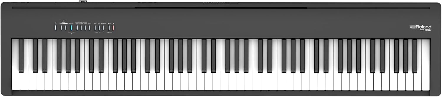 Roland FP-30X | Slim & Stylish 88-Note Digital Piano | Rich Tone & Authentic Ivory-Feel | Built-In Powerful Amplifier & Stereo Speakers | Onboard Sounds | Black