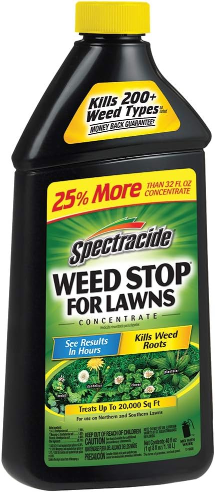 Spectracide Weed Stop For Lawns Concentrate, Kills Weed Roots, Not The Lawn, 40 fl Ounce