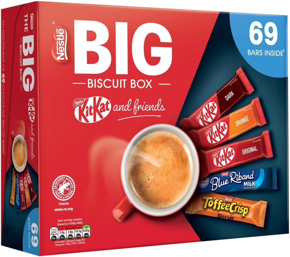 Nestle Big Box KitKat & Friends Variety Pack - 69 Count | Assorted Choc Bars & Candy | Bulk Value Pack for Sharing & Gifting | Party Mix | Perfect for Halloween, Krazy Kandi