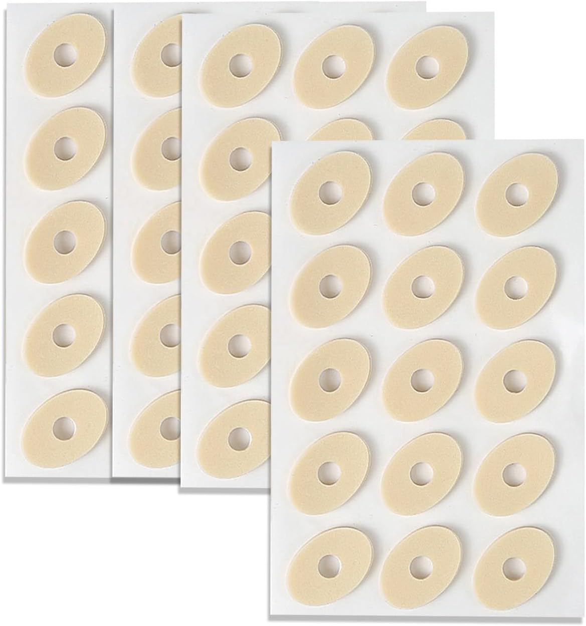 60pcs Corn Cushions,Footcare Corn Caps,Toe Pads Corn Cushions Self Adhesive Callus Cushions Oval Shaped Cushion Soft Corn Pads Waterproof Toe and Foot Protectors Reduce Foot and Heel Pain