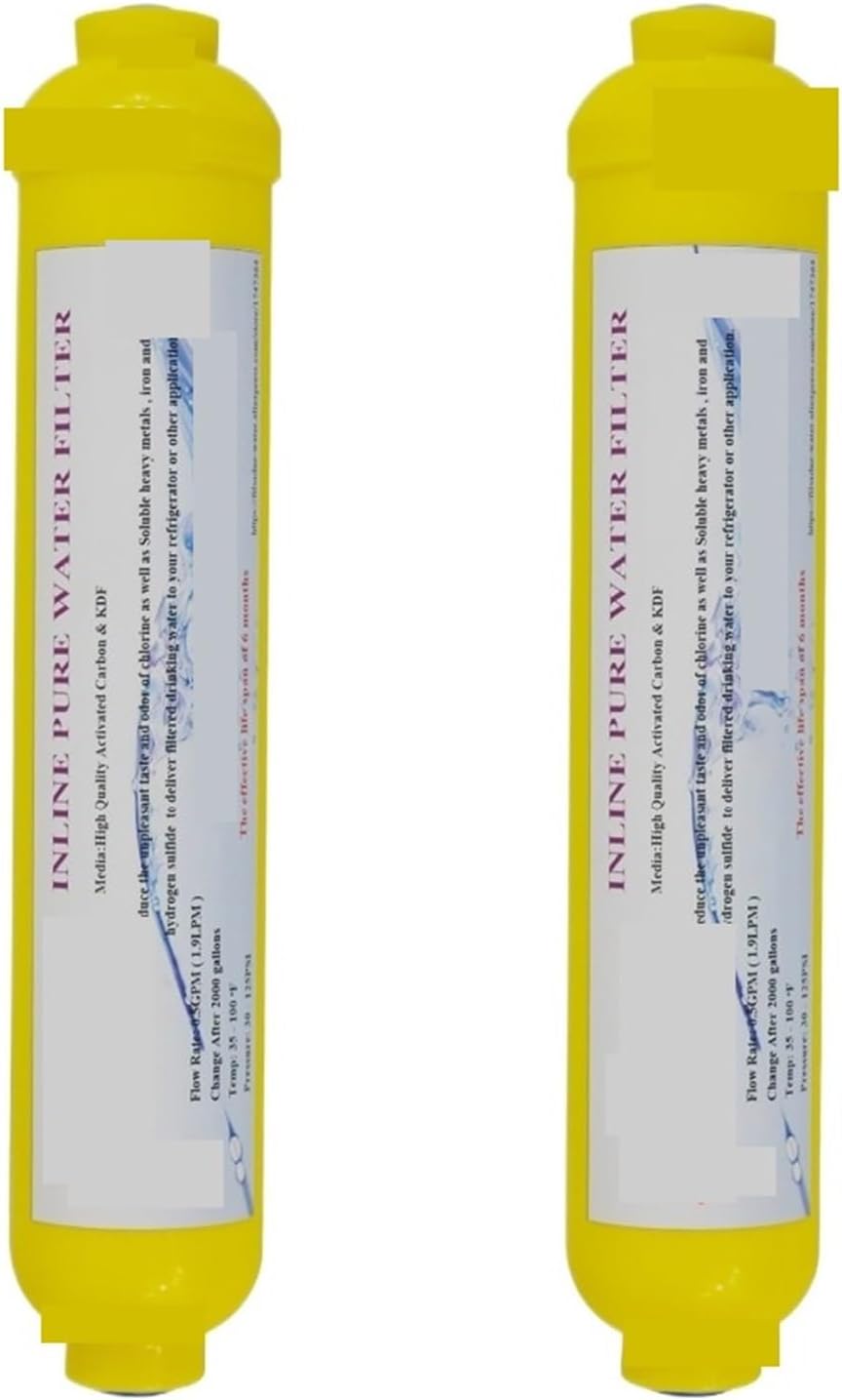 Water Filter，Compatible for GAC，Coconut Carbon with KDF-55 Inline Water Filter Cartridge