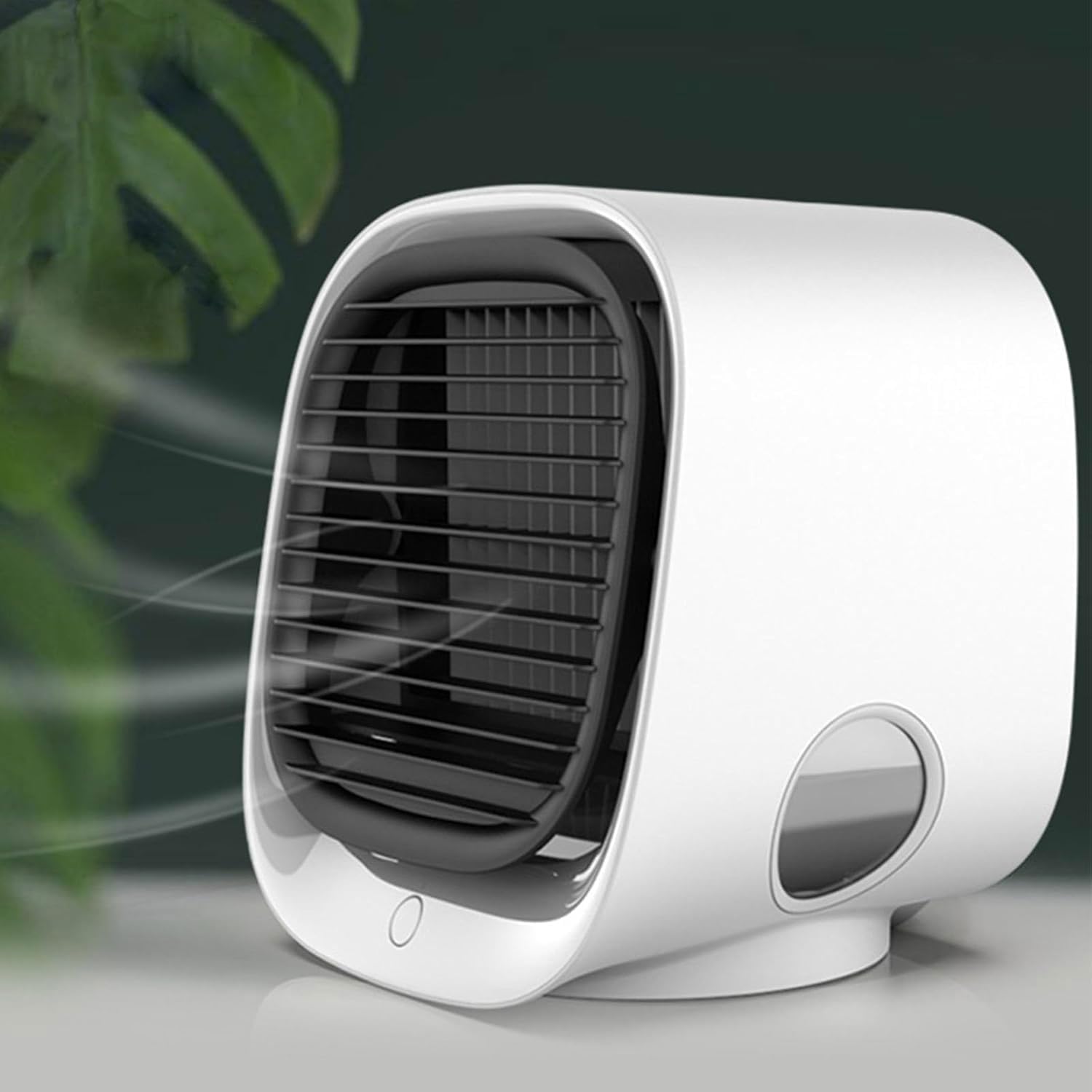LilCooler - LilCooler Portable AC, Vital Breeze Portable Ac, 2025 New Portables Air Conditioner, 3 Speeds Adjustable Air Cooler with Water Tank, Quiet Misting Fan Air Cooler for Home, Office (White)