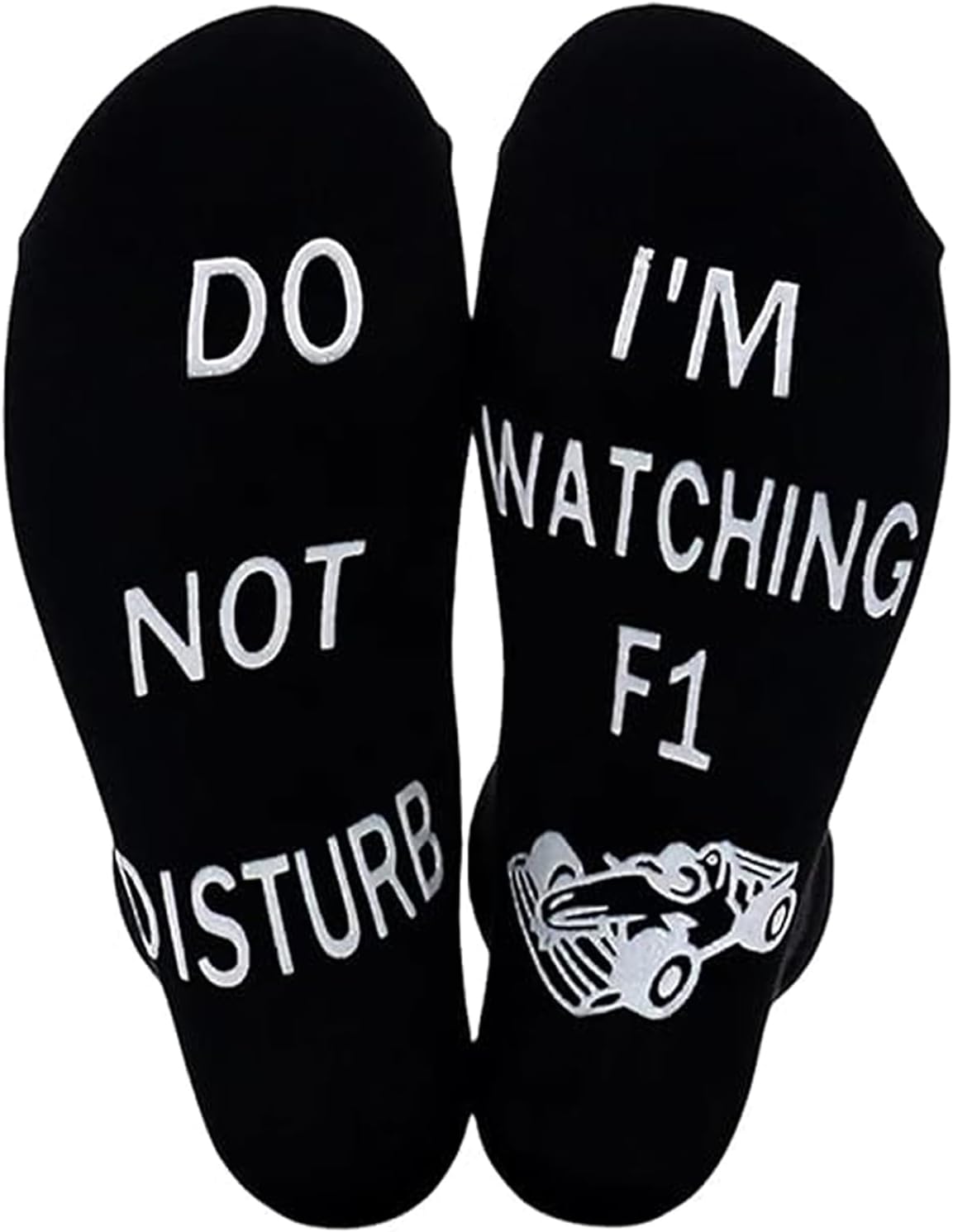 F1 Black Socks Set for Men - Formula 1 Gadgets and Funny Gifts for Birthday, Christmas, Secret Santa - Unusual Present for Dad Who Wants Nothing