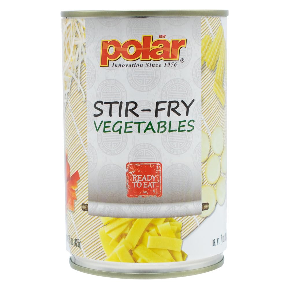 MW Polar Canned Vegetables, Stir Fry Vegetables, 15 Ounce (Pack of 12)