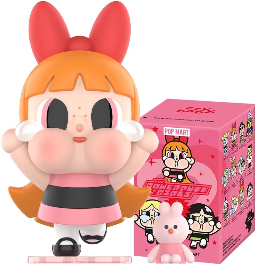 POP MART CRYBABY x Powerpuff Girls Series Figures 1Box 2.5 inches Articulated Character Premium Design gifts for women Fan-Favorite Collectible Toy Art Toy Action Figure