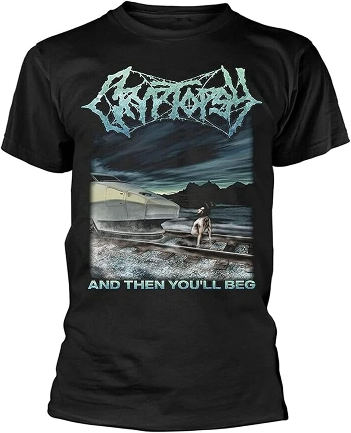 Cryptopsy Plastic Head Cryptopsy and Then You'll Beg Mens T-Shirt Printed Graphic Top Unisex Black Tee