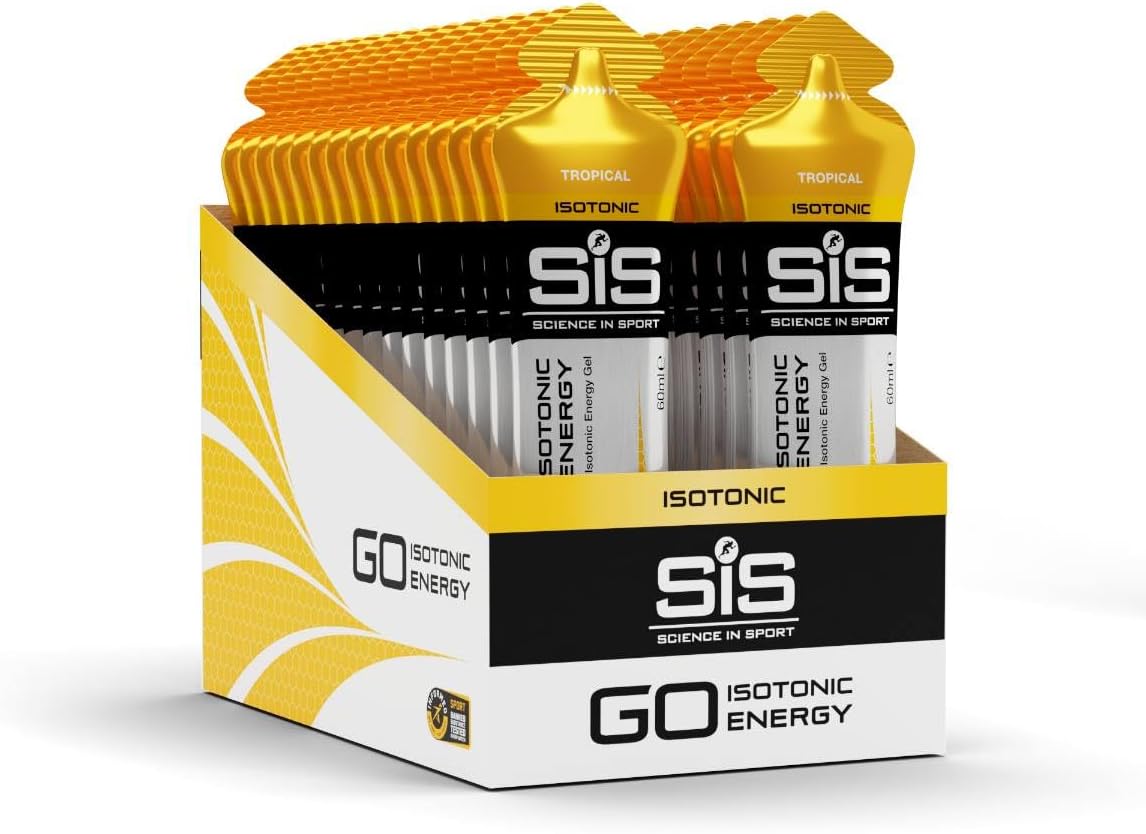 Science in Sport Go Isotonic Energy Gel, Tropical, 60 ml, Pack of 30