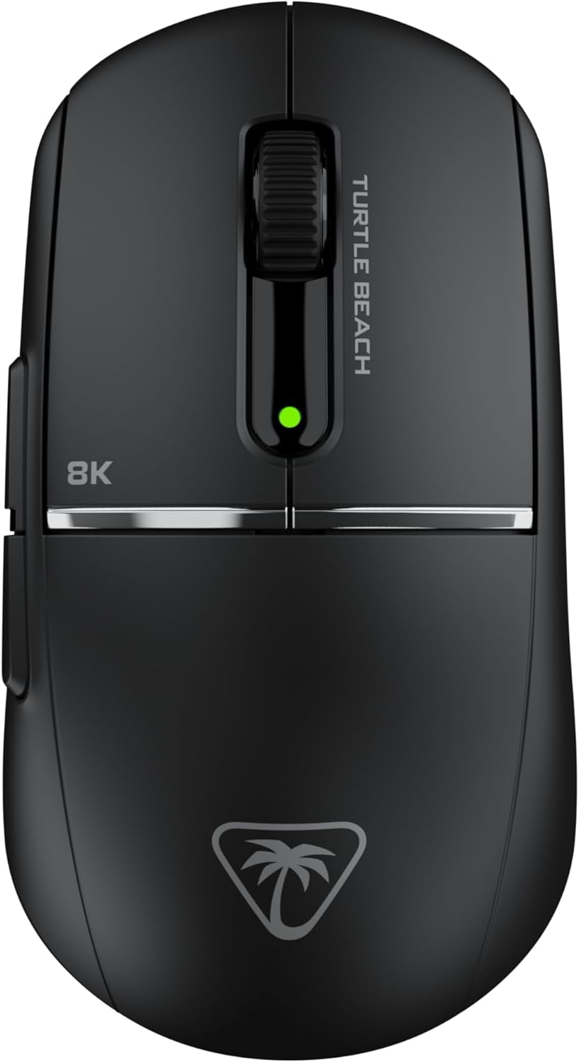Turtle Beach Burst II Pro Black Wireless Esports Gaming Mouse - 8K polling, 57g Ultra Lightweight, 150-hour battery, Optical Switches, Symmetrical, 30K DPI Optical Sensor, 8 programmable inputs