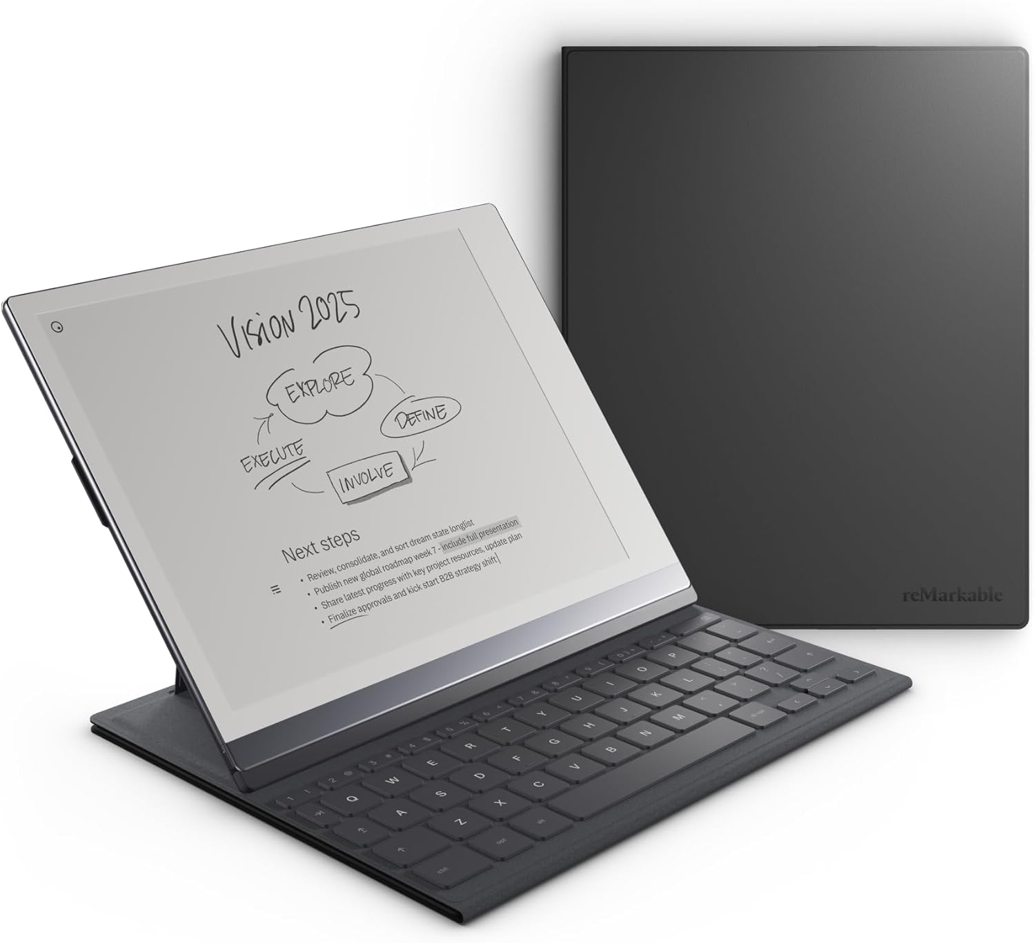 reMarkable 2 Type Folio - Black | Keyboard for The rM 2 Paper Tablet | US English | Not Compatible with Paper Pro