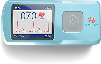 ECG Portable Heart Rate Monitor - Capture Heart ECG Metrics | Standalone with Vibrant LCD Display & Ample Storage | Zero Monthly Subscriptions