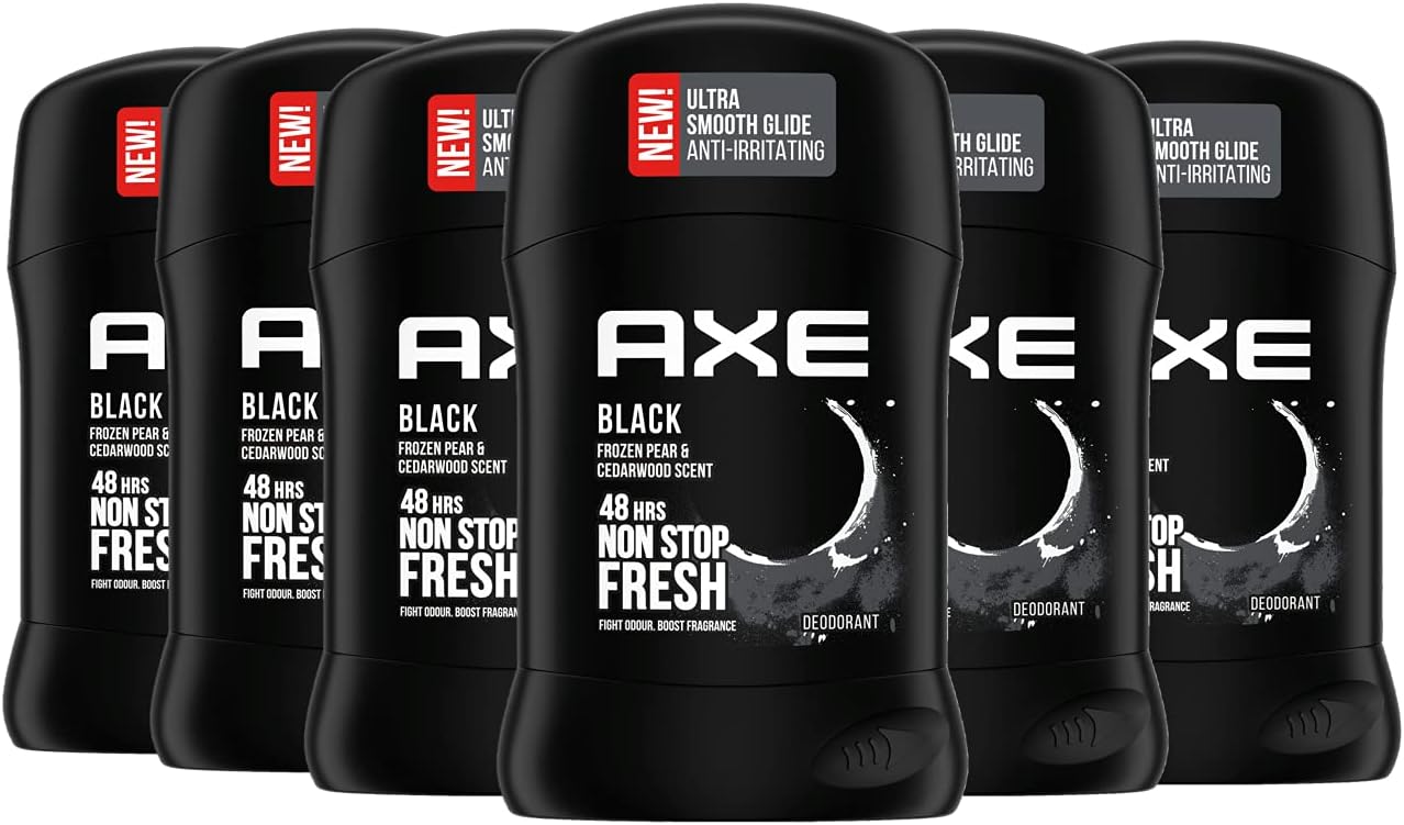 Axe Deodorant Stick Black Deodorant without Aluminium with Long-Lasting Fragrance 50 ml Pack of 1