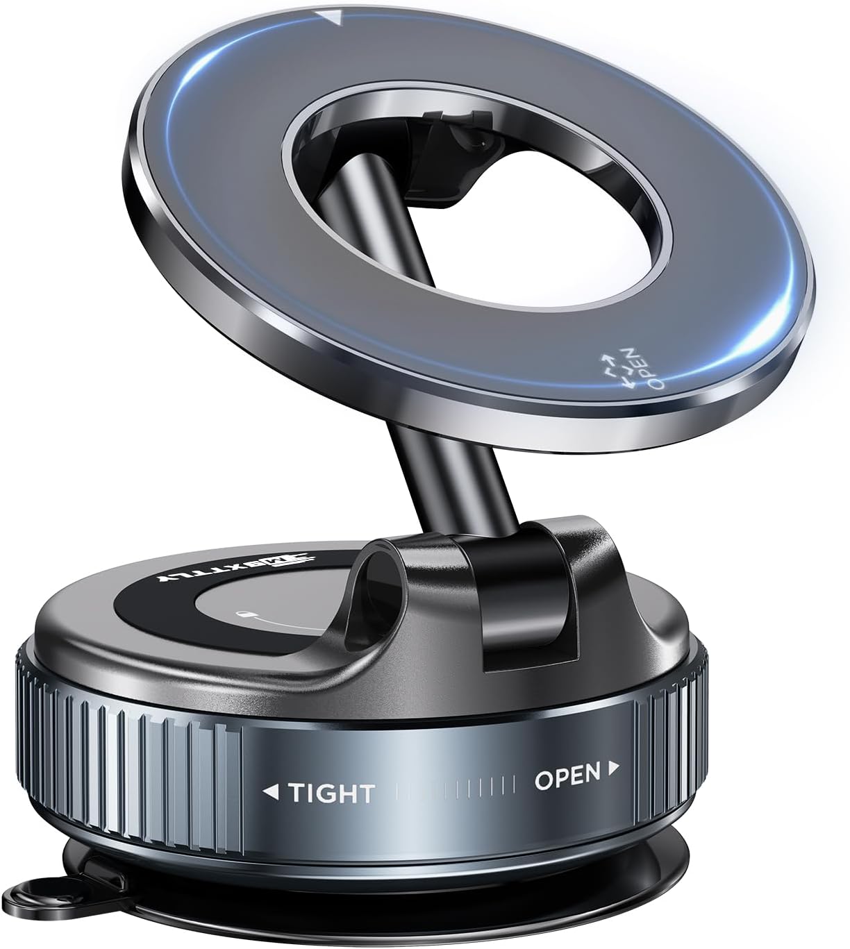 MSXTTLY Vacuum Magnetic Phone Holder for Car, 2025 Vmag-S1, Suction Phone Mount 360° Rotatable, Foldable & Adjustable, for iPhone 16 Pro MAX 15 14 13 12 & Android, Black