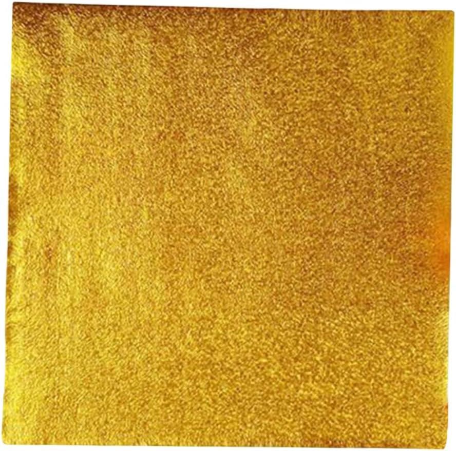 500pcs Golden Chocolate Tabs Chocolate Cookies Bulk Sugar Wraps Paper Gold Wrapper Tissue Paper for Wrapping Foil Candy Wrappers Foil Paper for Candy Wrapping Paper