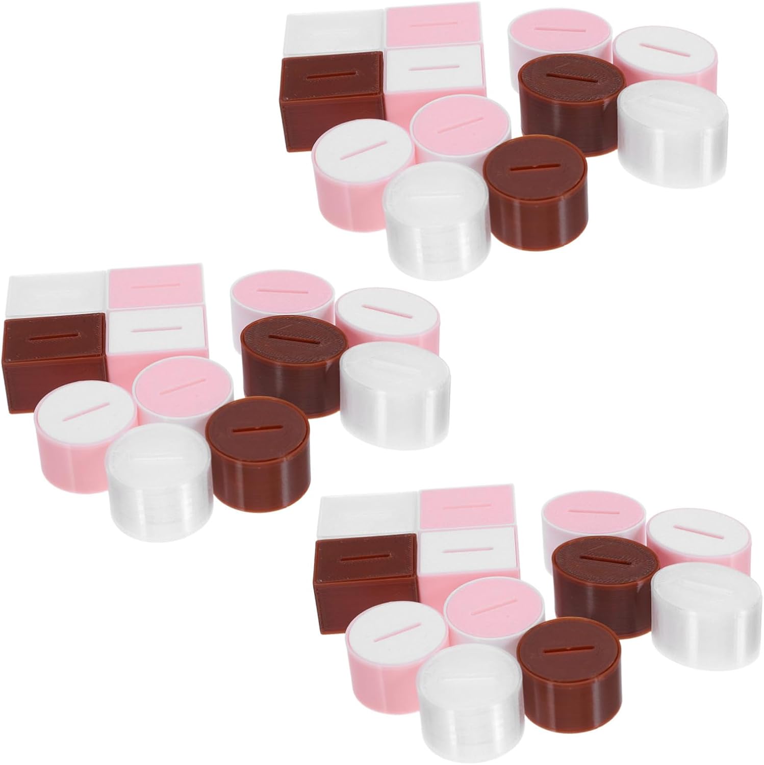 Toyvian 24pcs Miniature Dollhouse Tissue Box Realistic Toilet Holder for Dollhouse Bathroom Living Decor Accessories