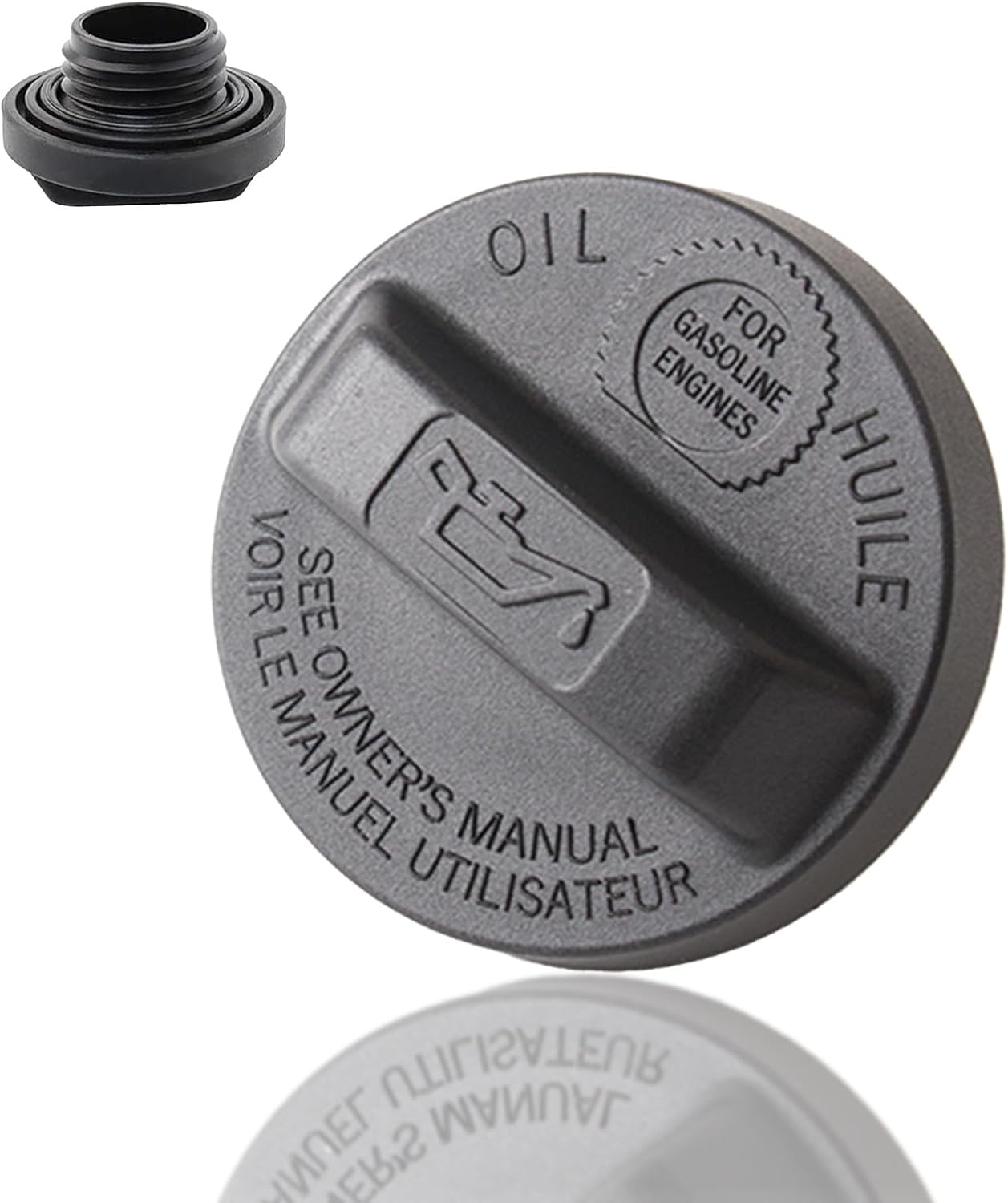 Engine Oil Filler Cap Oil Tank Cover Oil Cap Replacement 15610-RAA-A01 15610-P5G-000 Compatible with Honda Civic 2003-2012 for CR-V 2002-2011 for Acura 2003-2009