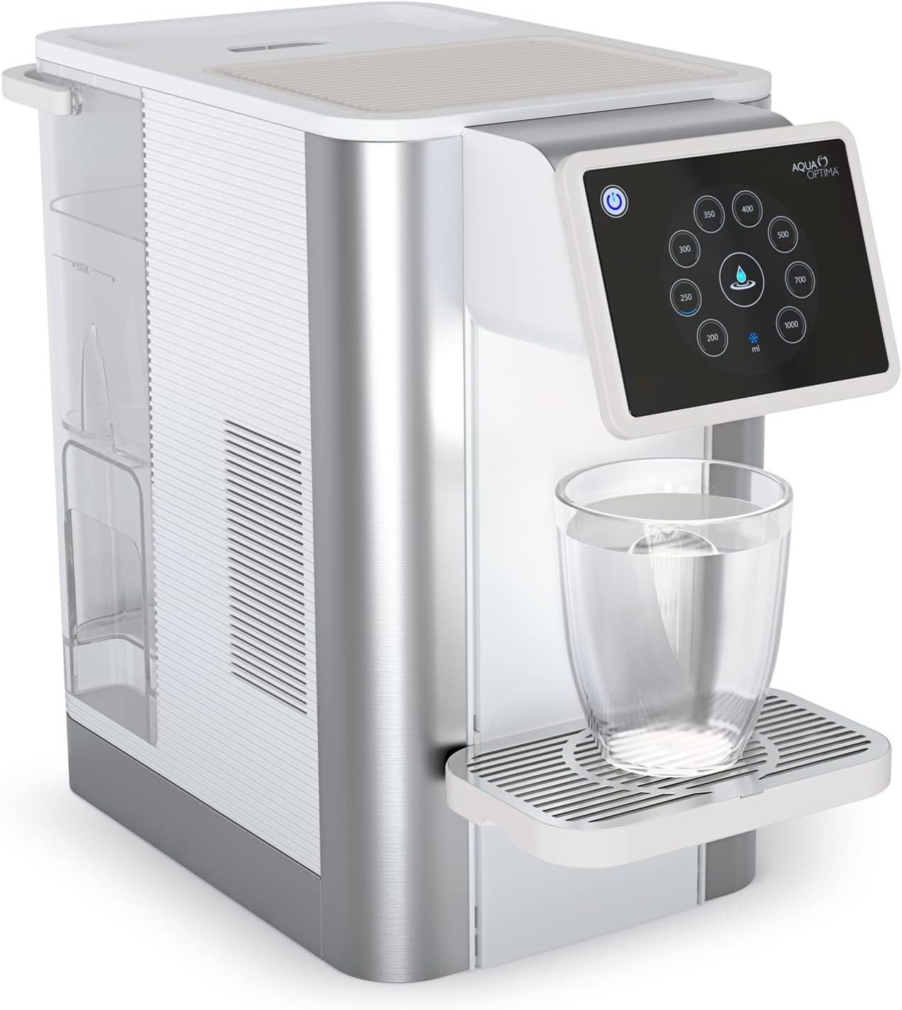 Aqua Optima Aurora Instant Chilled Filtered Water Dispenser - Reduces Limescale, Microplastics, Chlorine & More with the Evolve+ Filter - Worktop 3.8L Cold Water Machine for Home & Office