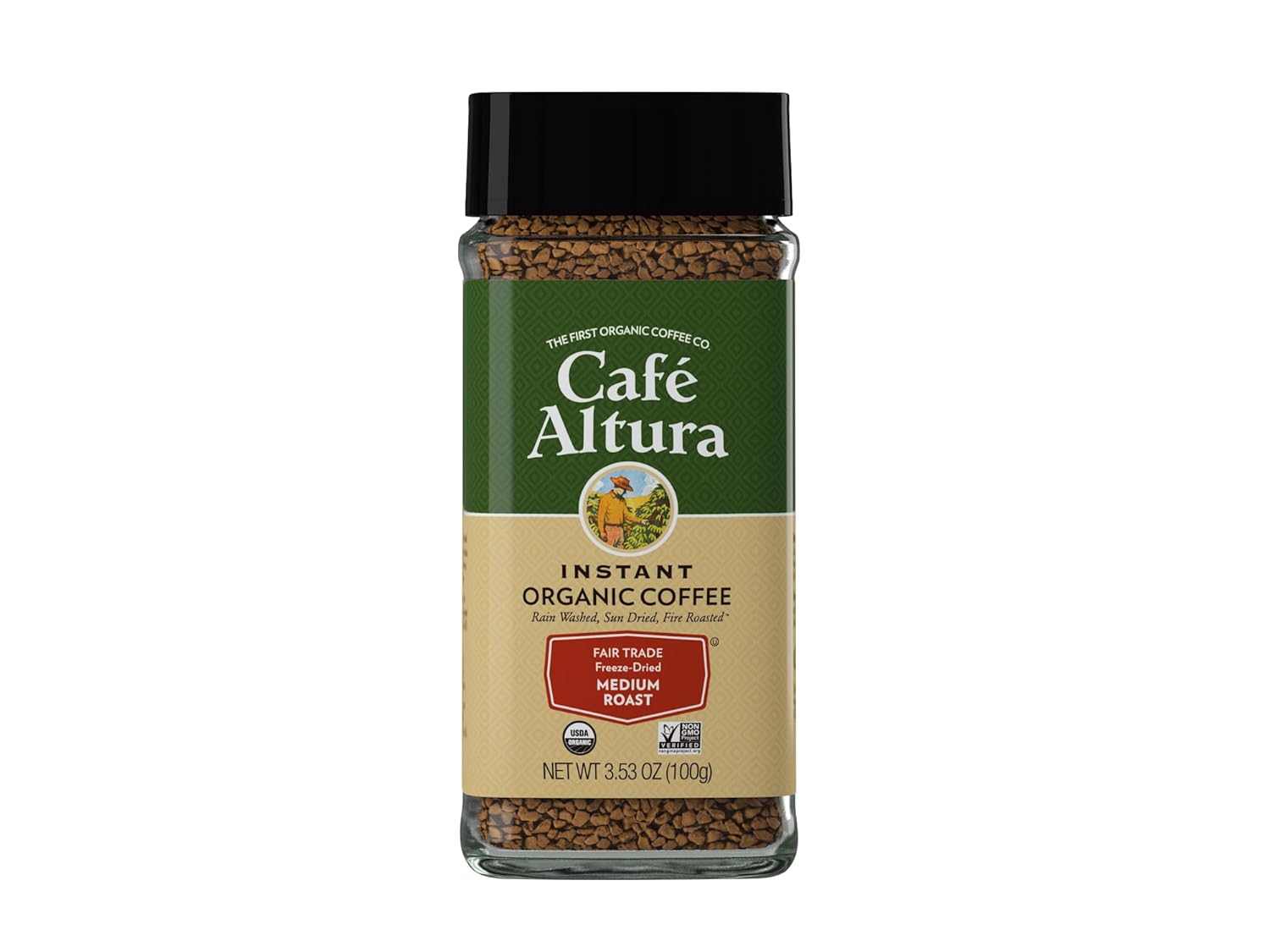 Cafe Altura Freeze Dried Instant Organic Coffee Original, 7.06 Oz (Pack Of 2)