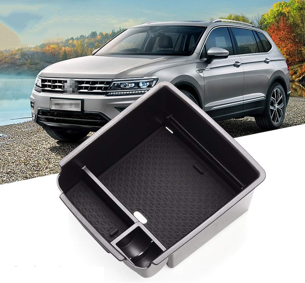 LFOTPP Car Armrest Organizer for Seat Tarraco/V W Tiguan, Center Console Arm Rest Tray, Glove Compartment Storage Box Interior Accessories