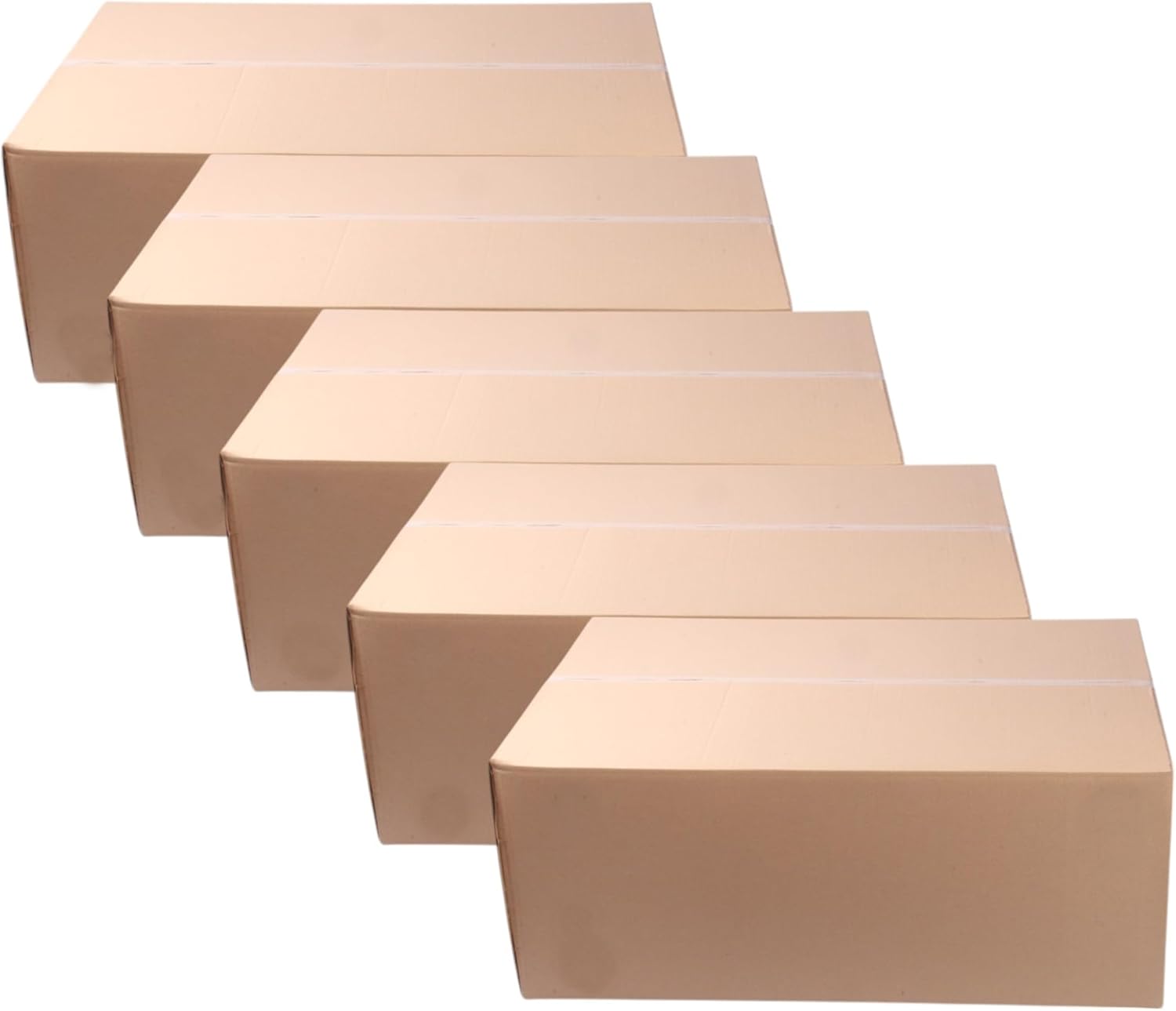 Extra Large Moving Boxes. Long Length Heavy Duty Cardboard Boxes. Shipping Corrugated Box. 75x50x30cm, 112.5 Litres Box Mailers. (5)